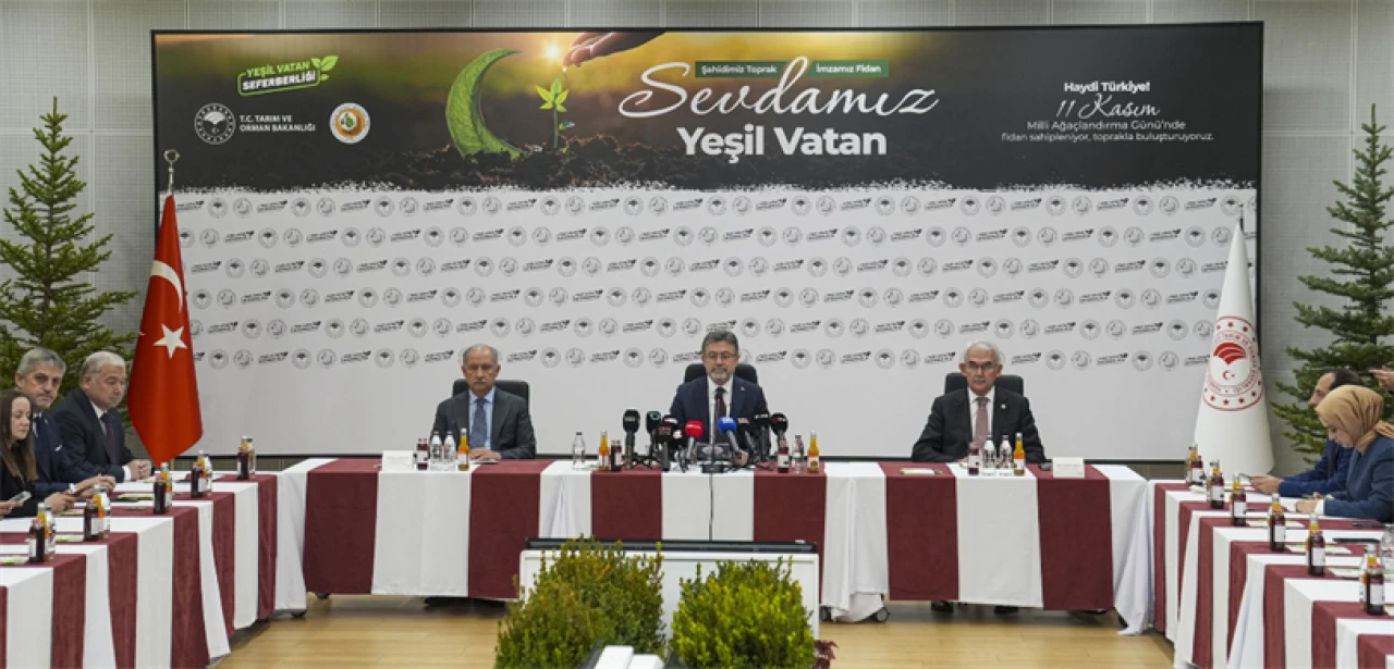 Bakan Yumaklı: “1 yılda 550 milyon fidan ve tohumu toprakla buluşturmayı hedefliyoruz”