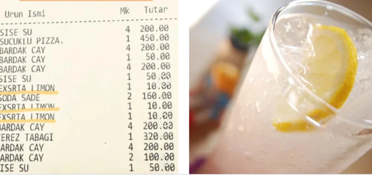 Gıda Bülteni yazdı; dilim limona ücret alan kafeye ceza geldi