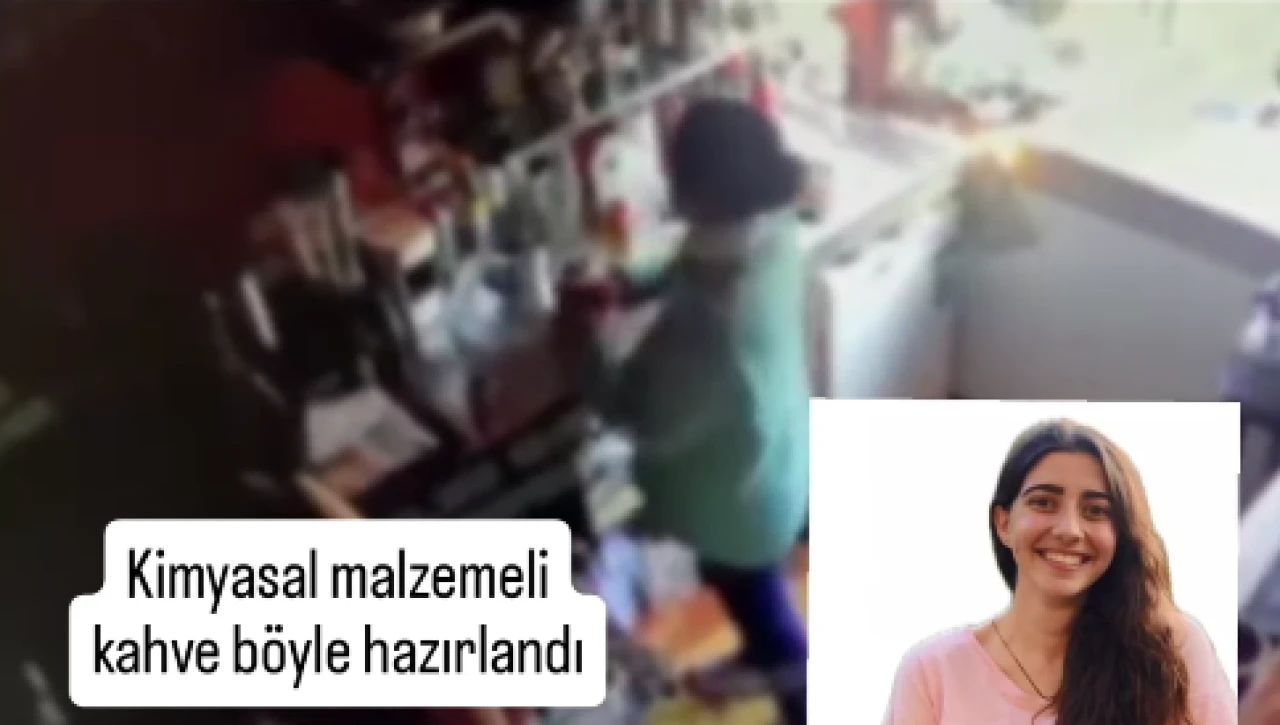 Kimyasallı kahveyi içince yoğun bakıma kaldırılan mühendisin kamera görüntüleri