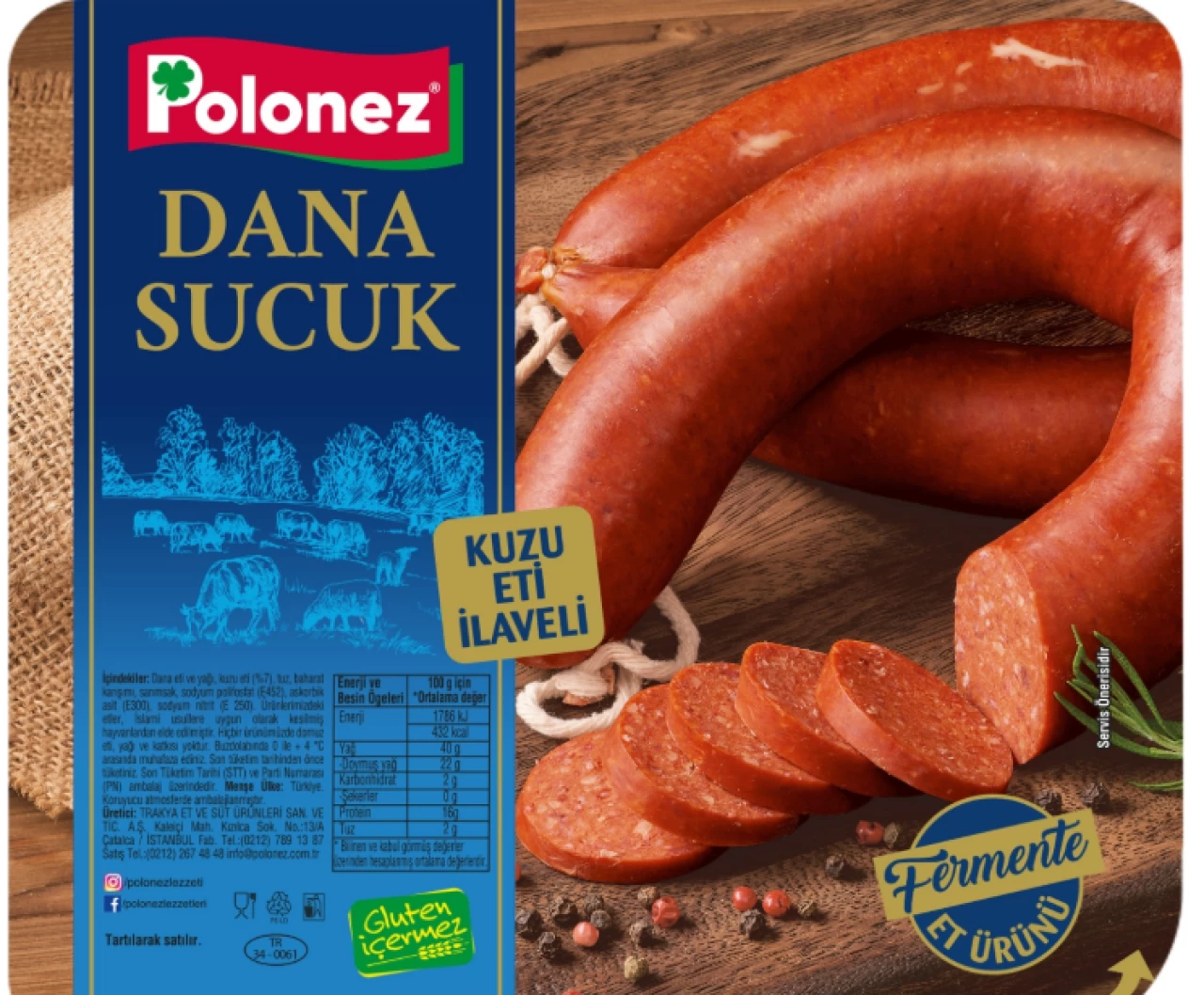 Polenez'den yeni ürün; kuzu etli sucuk