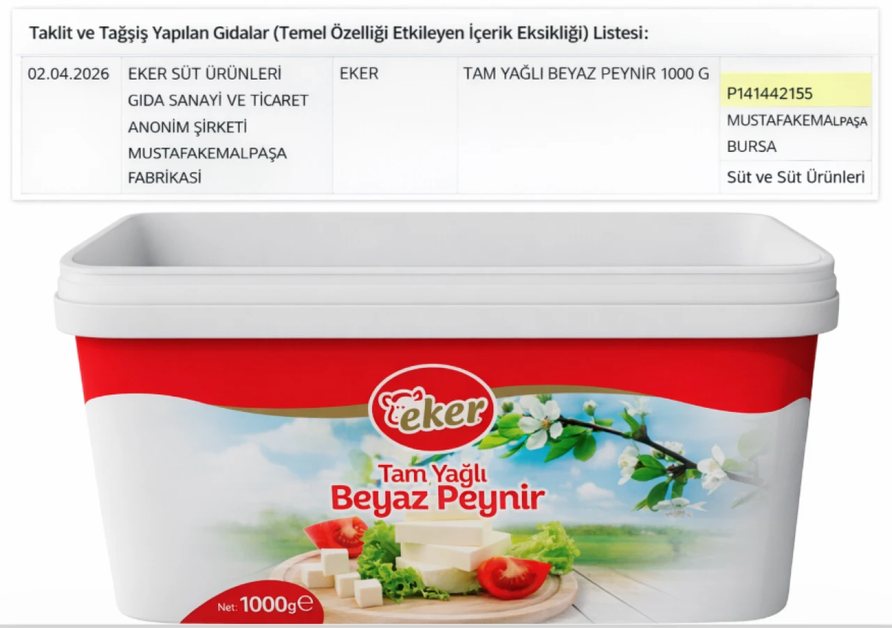 Bakanlık açıkladı; Ünlü süt firması tağşiş listesinde