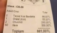 500 TL masa ücreti alan işletmeye ceza!