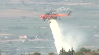 Çeşme yangını böyle kontrol altına alındı