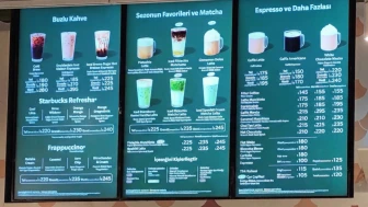 Starbucks'ın en ucuz kahvesi 145 TL oldu.. İşte güncel Starbucks fiyat listesi