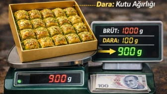Tartıda daraya dikkat! Darası alınmazsa 1 kilo baklavada 250 TL kaybınız var