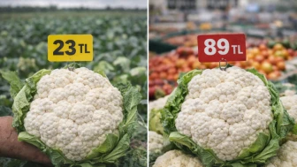 Karnabahar tarlada 23 lira markette 89 lira; Fark yüzde 275