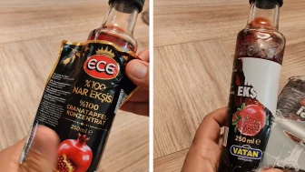 Nar ekşisinde üst üste iki etiket: İl farklı üretici farklı marka farklı
