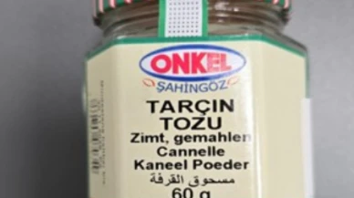 Türk markası tarçında kurşun tespit edildi.. O ülkeye dikkat!