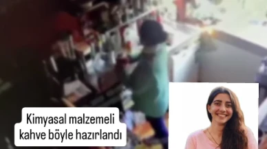 Kimyasallı kahveyi içince yoğun bakıma kaldırılan mühendisin kamera görüntüleri