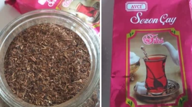 Çaya boya katan tağşişçi çay diye halka ot satmış