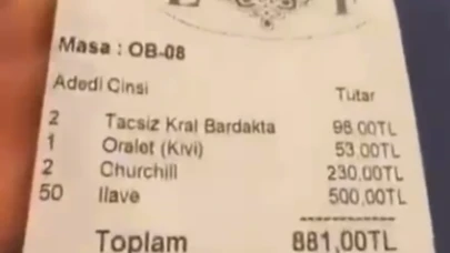 500 TL masa ücreti alan işletmeye ceza!