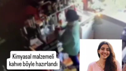 Kimyasallı kahveyi içince yoğun bakıma kaldırılan mühendisin kamera görüntüleri