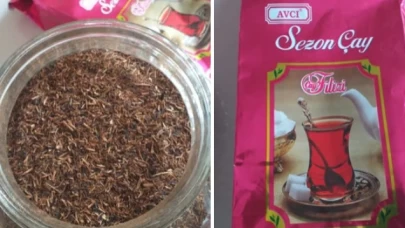 Çaya boya katan tağşişçi çay diye halka ot satmış