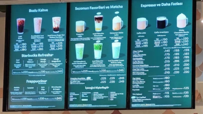 Starbucks'ın en ucuz kahvesi 145 TL oldu.. İşte güncel Starbucks fiyat listesi