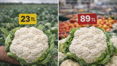 Karnabahar tarlada 23 lira markette 89 lira; Fark yüzde 275