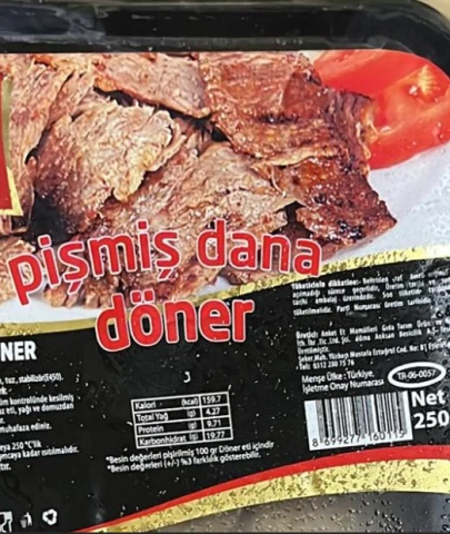 Carrefour'da satılan Anket marka pişmiş dönerde tek tırnaklı eti çıktı
