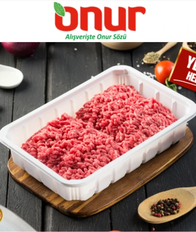 Onur Market dana eti diye halka tavuk ve taşlık yedirmiş