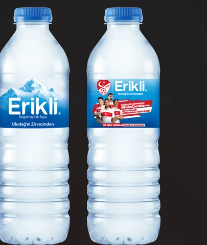 Erikli su şişesinde 'milli' değişiklik