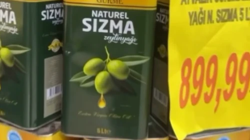 Markette kampanya ile satılan zeytinyağı sahte çıktı