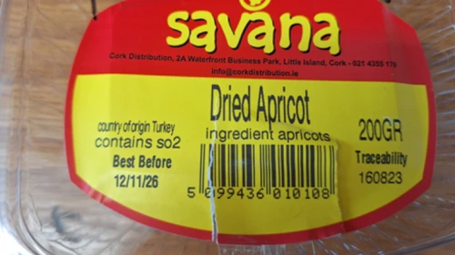 Türk kuru kayısısı için İrlanda'da toplatma kararı; Bildirilmeyen alerjen uyarısı