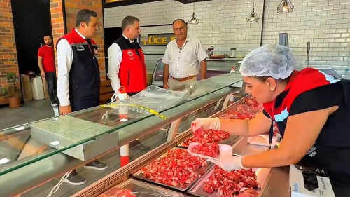 Mersin'de kasaplara eş zamanlı "tek tırnaklı" denetimi; Ankara'dan denetçi geldi