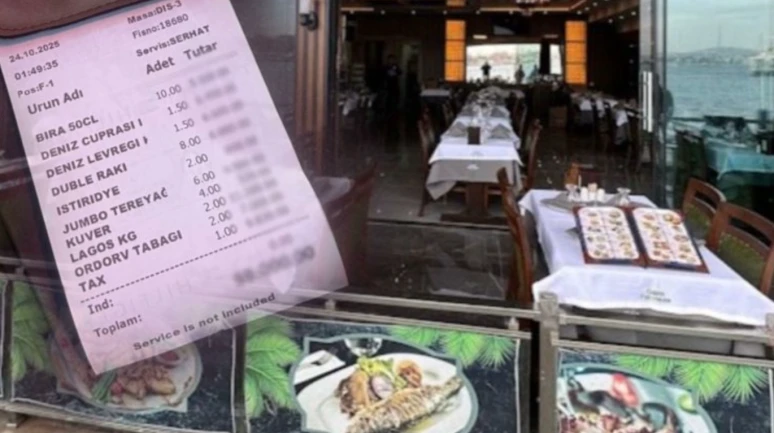 Turiste 59 bin lira hesap çıkaran restorana ceza