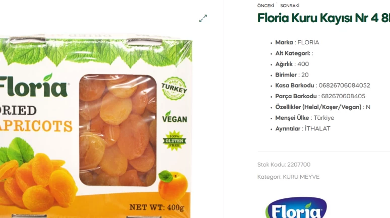 ABD'nin toplatma kararı verdiği kayısı Türkiye'den ithalmiş!