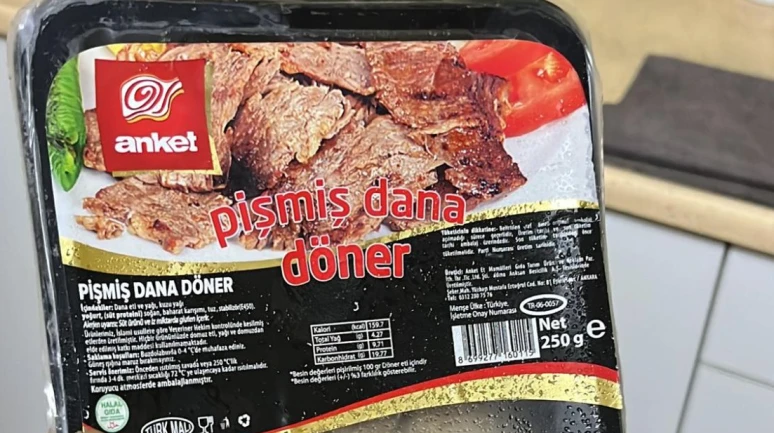 Carrefour'da satılan Anket marka pişmiş dönerde tek tırnaklı eti çıktı