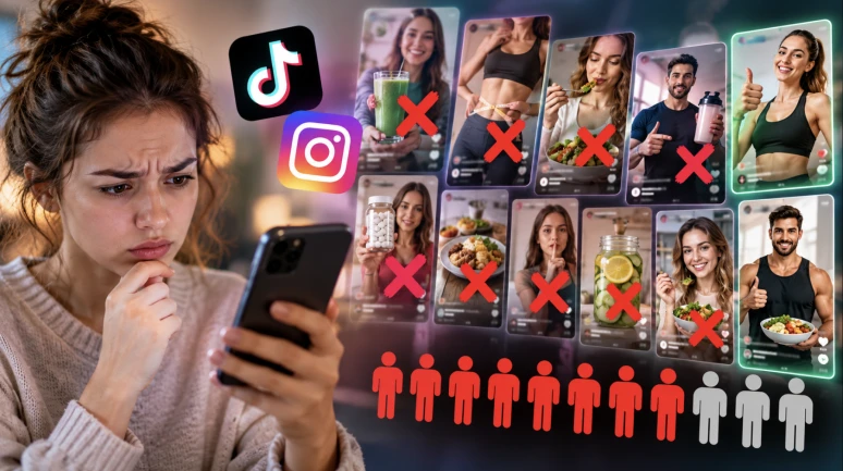 TikTok ve Instagram’daki diyet tavsiyelerine dikkat: 10 videodan 7’si yanıltıcı çıktı