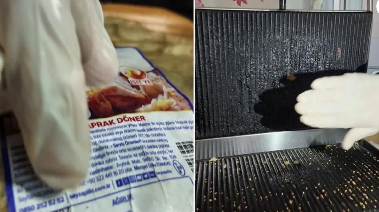 Okul kantininde şoke eden görüntü! Son kullanma tarihi 1 yıl önce dolmuş tavuk döner bulundu