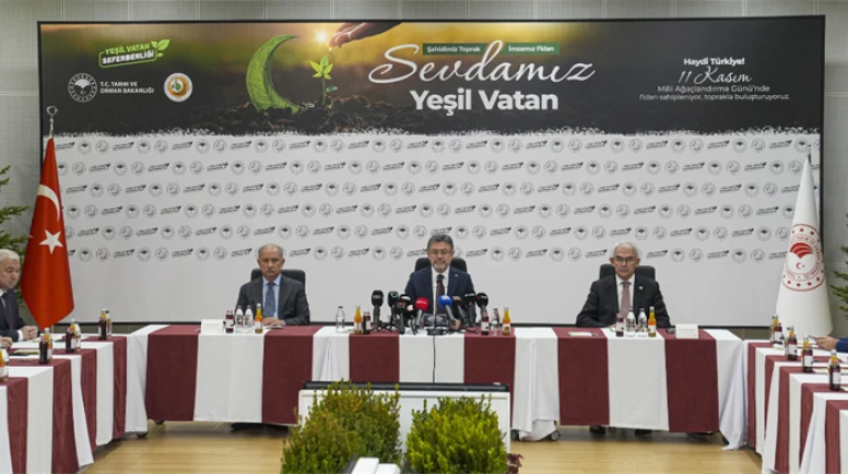 Bakan Yumaklı: “1 yılda 550 milyon fidan ve tohumu toprakla buluşturmayı hedefliyoruz”