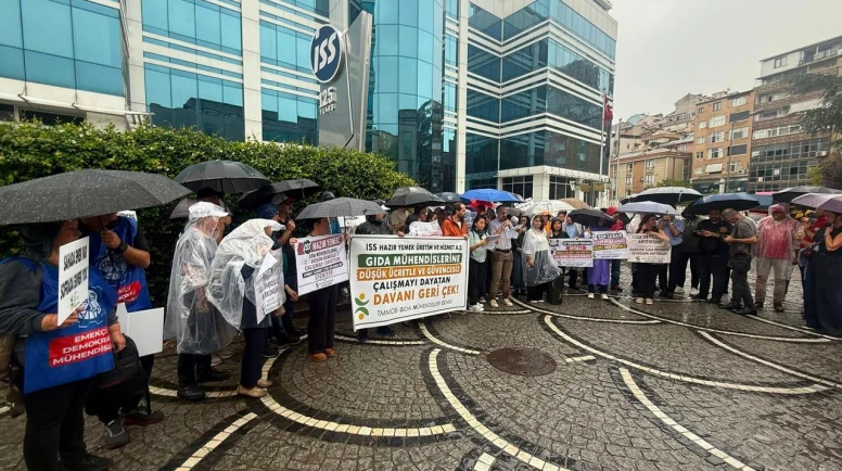 Gıda Mühendisleri ‘Taban ücret’ engelini protesto etti: ISS davayı geri çeksin!