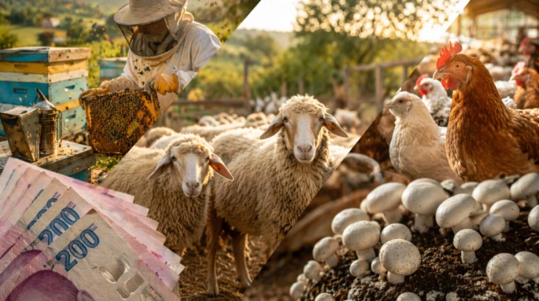 Arıcılığa, mantar yetiştiriciliğine, hayvancılığa 30 milyona kadar hibe