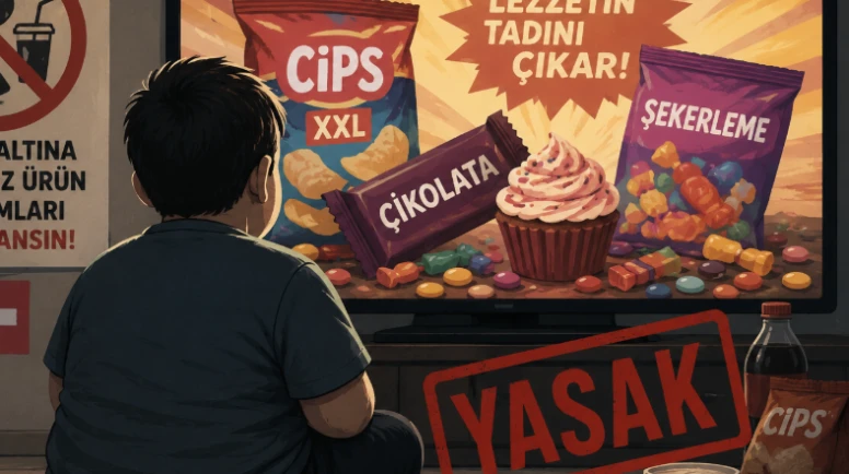 Çikolata, cips ve şekerlemeye reklam yasağı!
